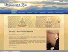 Tablet Screenshot of mouvementetvoix.com